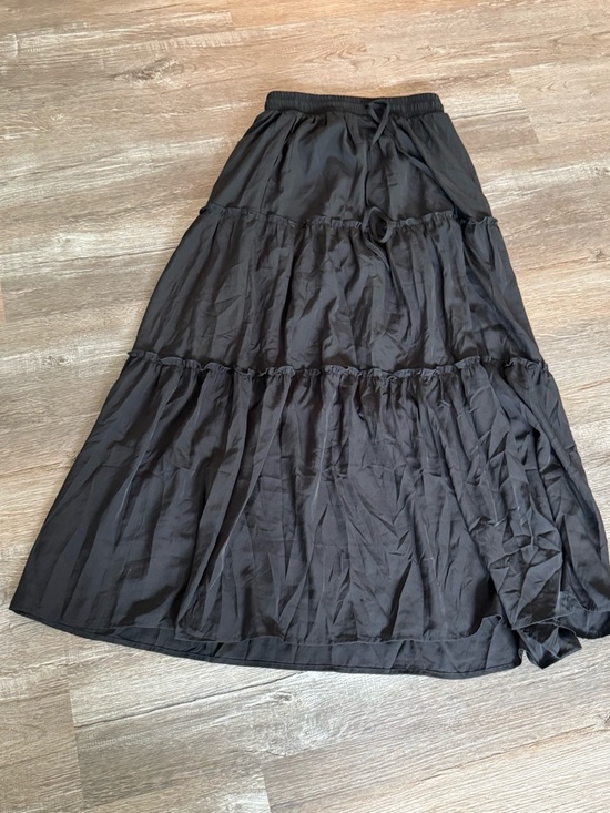 Dresses & Skirts - Black Tiered Maxi Skirt - Women